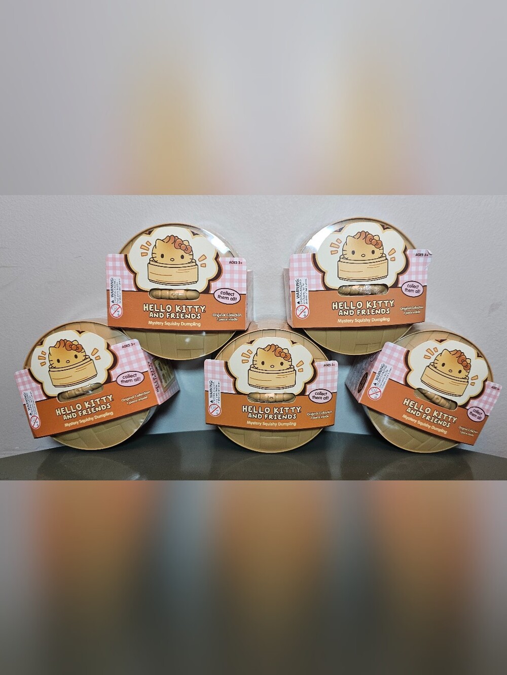 Hello Kitty Mystery Dumpling UCC Sanrio Original Collection Lot of 5 Sealed